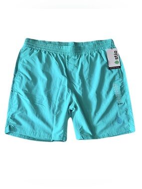 NWT Stio Turquoise Athletic Lined Shorts, Size XXL